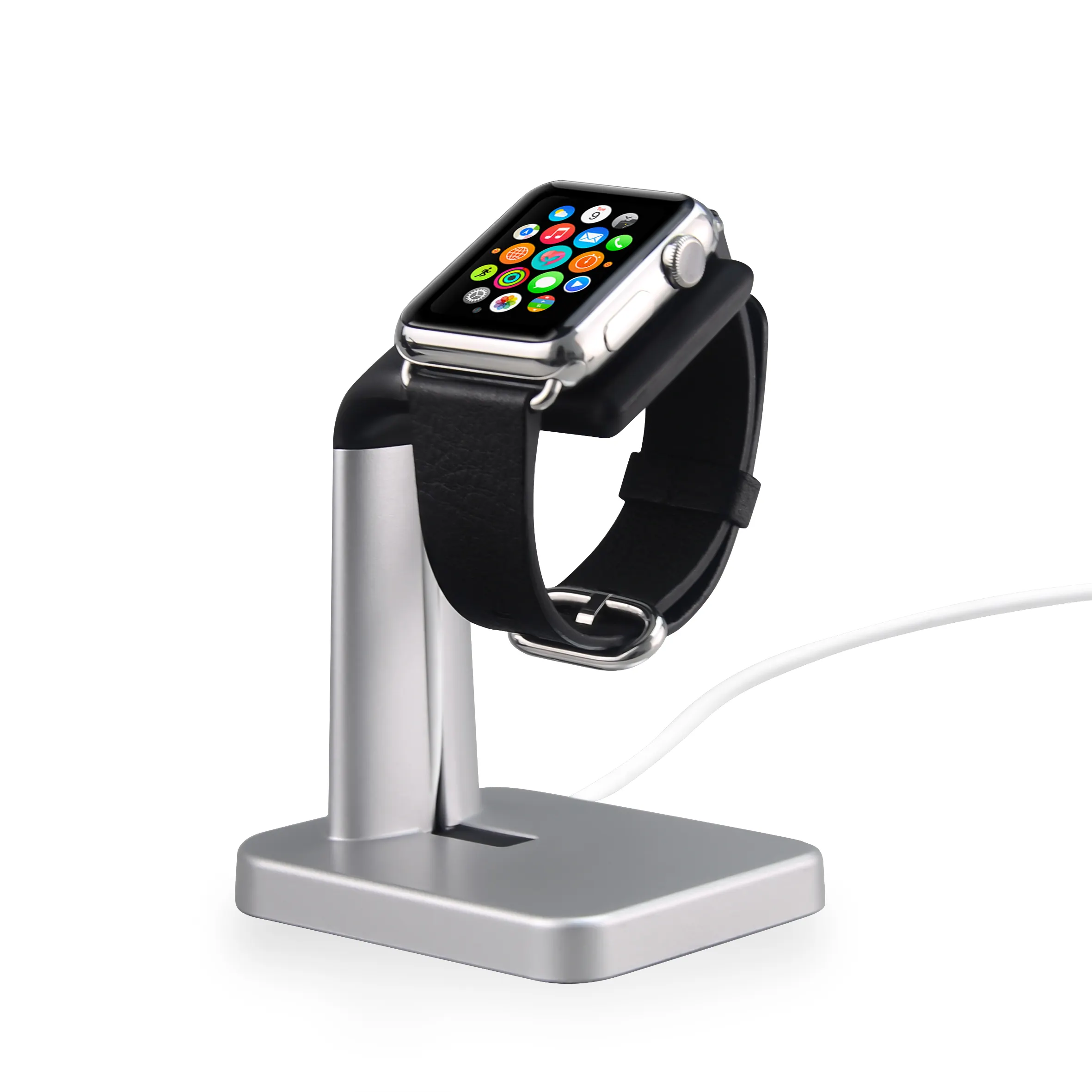 Portable mini desktop smart display watch stand watch charger station for Apple watch