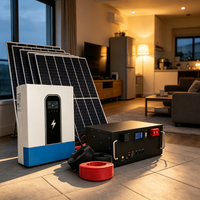 Station d'énergie solaire compacte à brancher 6,2 kW, système photovoltaïque pour balcon avec câbles de support et accessoires de montage