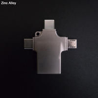 Memorias USB Todo en Uno, Pendrives, Discos USB, Adaptadores OTG 4 en 1 con Conector Micro USB Tipo C de 8 Pines