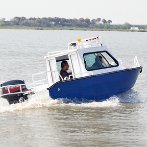Aluminum cabin yacht boat 530 half-top sport offshore engine speedboat for water sports