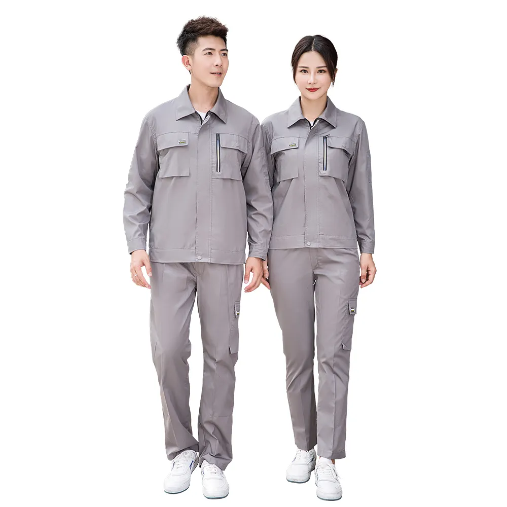 Nuove uniformi da lavoro per riparazioni auto dirette in fabbrica Pro abbigliamento da lavoro personalizzato giacca e pantaloni da lavoro traspiranti e resistenti all'usura