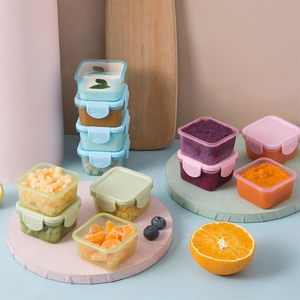 Ensemble de contenants alimentaires pour bébé en plastique de 60 ml, populaires en 2024, avec couvercles, mini boîte de rangement personnalisée pour la cuisine, conteneur alimentaire transparent - Product Image 5
