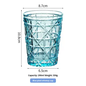 כוסות ויסקי 290 מ\\\"ל כוסות לשתיית קוקטייל-וודקה-בירה כוסות טאמבלר לשתיית סקוטש בורבון ויסקי קוקטייל - Product Image 6