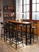 Ensemble table et chaises de restaurant en bois massif avec design moderne pour usage commercial