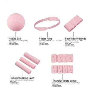 Custom Logo Color Eco-Friendly Durable Pilates Ring Ball Yoga Mat <b>Block</b> Silicone Ankle Weights Dumbbells Barbell Hip Home Gym - Product Image 5