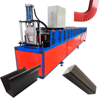 Machine mobile galvanisée de formage à froid pour gouttières et tuyaux de descente de style K, pour la fabrication de gouttières de récupération d'eau et de tuyaux de descente métalliques