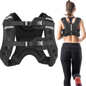 Accessorio da <span class=keywords><strong>palestra</strong></span> da uomo da <span class=keywords><strong>donna</strong></span> gilet imbottito di sabbia da 3kg-15kg per allenamento di forza in tessuto in Nylon per correre Fitness - Product Image 4