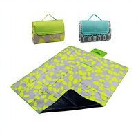 Manta de Picnic Impermeable Oxford Resistente JLD, para Exteriores y Playa, Portátil para Camping y Senderismo, Diseño Rectangular de 0.2mm de Grosor