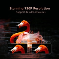 Proyector de Videojuegos Inteligente HD 720P 4K Android, Cine en Casa, Películas, Teléfono, Tableta, Reuniones Inalámbricas, Proyector Digital Wifi