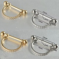 G23 Titanium Wholesale Conch Ring avec Micro Barbell Prix d'usine Pinces à tétons et Piercing Conch Frenum Loop Body Jewelry