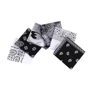 Hip Hop syal Bandana persegi Motif bunga, Bandana wajah bergaya antik untuk olahraga bersepeda