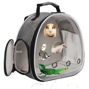 Ejderha sıçan uzay kapsülü kabarcık pencere küçük hayvan taşıyıcı taşınabilir gine domuz Pet taşıyıcılar seyahat çantası kuş sırt çantası taşıyıcı