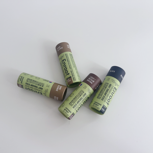 Cylindre en carton Kraft compostable vert et brun Tube de papier rond rouge à lèvres conteneur conteneur emballage pour baume à lèvres - Product Image 4