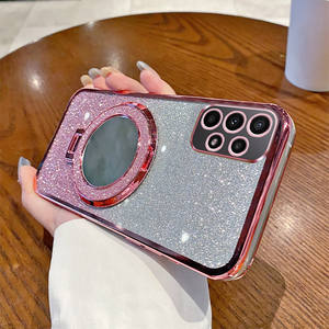 Placcato Flash polvere gradiente staffa magnetica specchio Glitter custodia del telefono per <span class=keywords><strong>Samsung</strong></span> <span class=keywords><strong>Galaxy</strong></span> A05S A15 <span class=keywords><strong>A12</strong></span> A25 A05 <span class=keywords><strong>Cover</strong></span> - Product Image 6