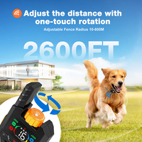 Wasserdichtes Hunde-Trainings- und Verhaltensgerät 2600ft Smart Fernbedienung Anti-Bell Hundetrainingshalsband mit LED-Licht