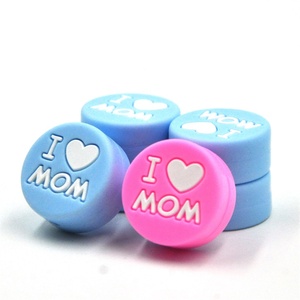Nouveaux articles sans Bpa j'aime maman/<span class=keywords><strong>papa</strong></span> lettre de l'alphabet 20MM <span class=keywords><strong>perles</strong></span> focales en silicone pour stylos fabricants de <span class=keywords><strong>perles</strong></span> en silicone - Product Image 2