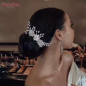 YouLaPan HP77 accessori per capelli per feste di matrimonio all'ingrosso copricapo per capelli con strass da sposa