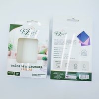 Boîte en carton pour literie avec fenêtre de présentation et crochet de suspension, emballage en gros pour draps et couettes