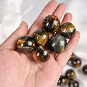 Offre Spéciale – Mini Sphère Naturelle Œil de Tigre Jaune – Pierre de Guérison Énergétique en Cristal pour la Décoration - Product Image 4