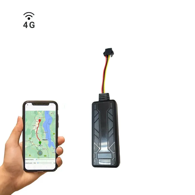 Mini dispositivo de rastreamento gps com fiação, 4g, com controle remoto, sem óleo e para electricidade motocicleta