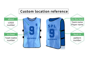 Chasubles d'Entraînement de Football Personnalisées 100 % Polyester Respirantes, Gilets de Sport, Dégaines de Football - Product Image 2