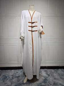Kimono Abaya de Ramadan Dubaï Turquie, Robe Musulmane Islamique, Caftan <span class=keywords><strong>Djellaba</strong></span> Marocain Saoudien, Robes Africaines Tendance - Product Image 6