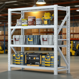 Supermarket and Household Heavy-Duty Metal <strong>Storage</strong> Rack Multi-Layer Combination Shelf for Light Duty Warehouse Floor Display - Product Image 1