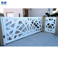 Moteur Coulissant Métal Conceptions Découpe Laser Foshan Porte Avant Maison Entrée Moderne Porte Extérieure