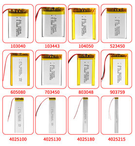 แบตเตอรี่ Li-Po แบบกำหนดเอง 602040 103450 401010 523450 500mAh 300mAh 50mAh 150mAh 3.7V 2 ช่องจ่ายไฟ สำหรับอุปกรณ์อิเล็กทรอนิกส์สำหรับผู้บริโภค - Product Image 6