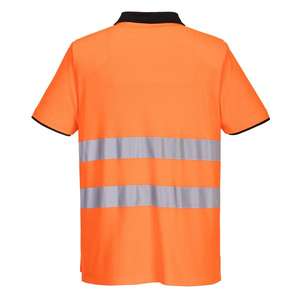 PORTWEST - PW212OBR4XL PW2 <b>High</b> visibility orange/black short sleeve <b>polo</b> <b>shirt</b> - EAN 5036108356065 HI-<b>VIS</b> WORKWEAR - Product Image 2