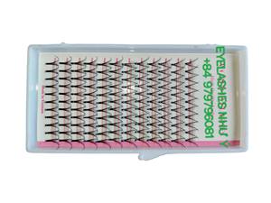 Extensiones de pestañas de cabello humano prefabricadas 7D Wispy al por mayor, longitud mixta alta Natural, largo y grueso, fácil aplicación C/D Curl Vietnam - Product Image 6