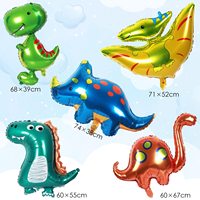 Ballons dinosaures 3D ballons géants dinosaures en aluminium fournitures de fête d'anniversaire bébé douche garçons filles