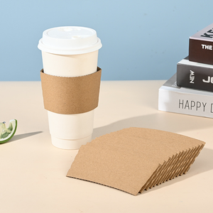 Vasos de Papel Desechables con Forma Ondulada, Recubrimiento UV, Impresión de Logotipo Personalizado, 6/8/10/12/16 oz, para Café, Vino, Agua Mineral, Tequila - Product Image 1