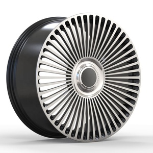 ล้อฟอร์จ Rimpower สีดำด้าน หน้าเจียรลายหลายก้าน ขนาด 22 นิ้ว 22x9.5 5 รู 5x120 สำหรับรถยนต์ Rang รุ่น DH-F228 สีดำด้าน หน้าเจียรลาย - Product Image 1