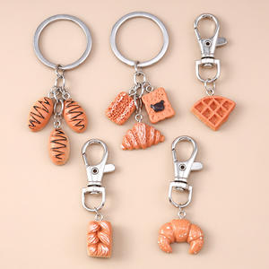 Porte-clés baguette au design le plus vendu <span class=keywords><strong>de</strong></span> Wenys, porte-clés gâteau tarte tendance - Product Image 3