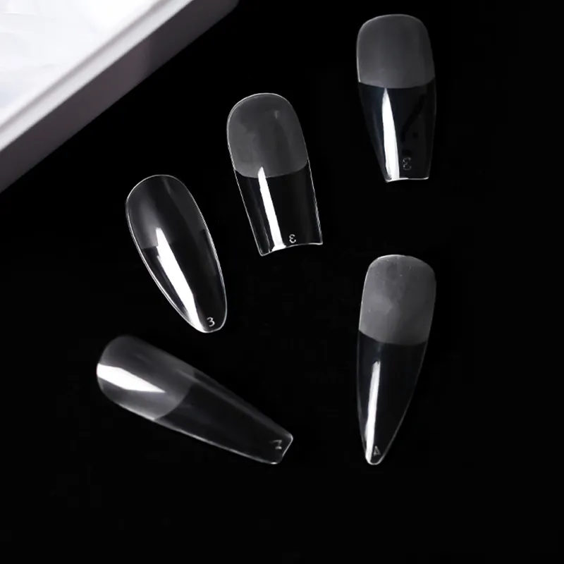 Stampa di alta qualità sulle unghie bara moda Gel morbido punte per unghie naturali copertura completa