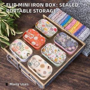 Caja de Almacenamiento Portátil Multifuncional Sellada y Reforzada de Hierro Pequeño Tipo Flip Coreano para Dulces y Medicamentos - Product Image 2