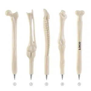 MEGA Wholesale Hot Sale Novelty plastic creative design Bone Shape Ball Pen for Souvenirs Promotional Bone Pen For Nurse