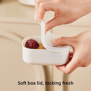 Household Plastic Food Storage & <b>Container</b> with Lid for Kitchen <b>Refrigerator</b> Fruit Soup Frozen Food Storage Boxes - Product Image 3