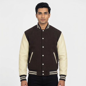 Varsity Jacket For <b>Men</b> fashionable outerwear created for simple city fashion looks blending casual lifestyle and modern wear - Product Image 1