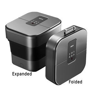 Intelligentes elektrisches Fußbad-Massage gerät mit Shiatsu-Technik Faltbare und beheizte DPS-Einweich-Eimer-Entspannungs funktion - Product Image 1
