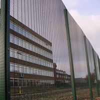 Hete Aanbieding 358 Beveiligingshekwerk Anti-Klim Anti-Snij Mesh Paneel Gegalvaniseerd Staal 8mm Draad Gelast Hekwerk voor Gevangenis Luchthaven Perimeter