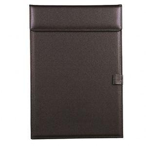 Premium Quality PU Leather A4 File Organizer Clip Folder Office Clipboard Meeting Memo <b>Writing</b> Desk <b>Pad</b> for Restaurant Hotel Use - Product Image 1