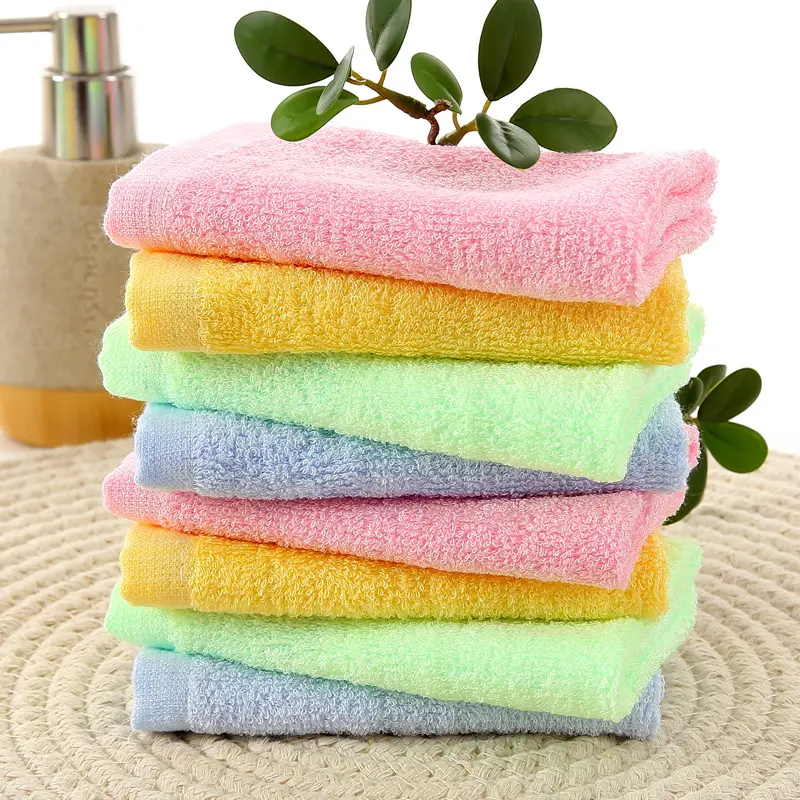 Asciugamano in fibra di carbone di bambù organico al 100% asciugamano viso per bambini salviette in bambù Premium