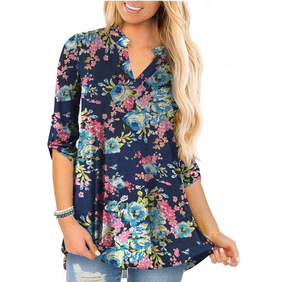 Encuentre el mejor fabricante de modelos de blusas estampadas para damas y  modelos de blusas estampadas para damas para el mercado de hablantes de  spanish en alibaba.com