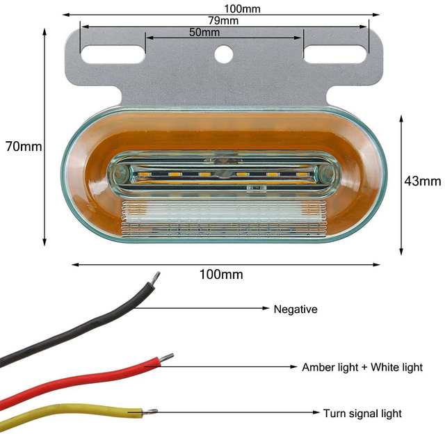 Factory Wholesale Led Side Marker Light 24V Auto Led Marker Clearance Light for Trailer Trucks