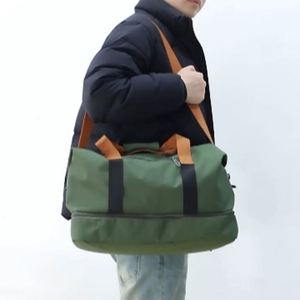 Sac de sport personnalisé pour homme, sac de fitness léger, pliable, grande capacité, imperméable, sac de voyage week-end avec fermeture éclair - Product Image 4
