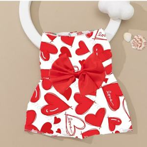 Vêtements d'été de luxe pour petits chiens, robe pour chien en dentelle à bulles de papillon, taille XS, harnais en coton assorti, laisses à motifs imprimés - Product Image 5