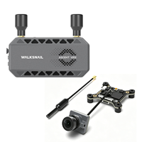 CADDX Walksnail Ascent VRX 5.8GHz HD Penerima Plastik 35ms Latensi Rendah Jangkauan 6km Output dengan DVR