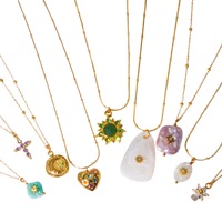 Collier de haute qualité en acier inoxydable avec pendentif en coquille de perle, mode européenne et américaine, bijoux haut de gamme pour femmes
